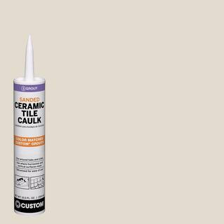 Polyblend #11 Snow White 10.5 oz. Sanded Ceramic Tile Caulk | The Home Depot