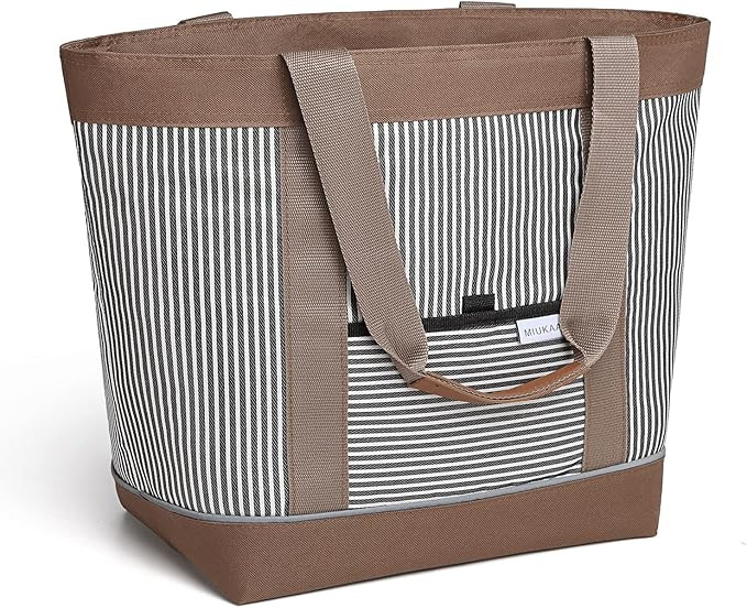 Cooler Bag Leakproof Insulated Bags with Thermal Foam Insulation Reusable Grocery Bag Large Lunch... | Amazon (US)