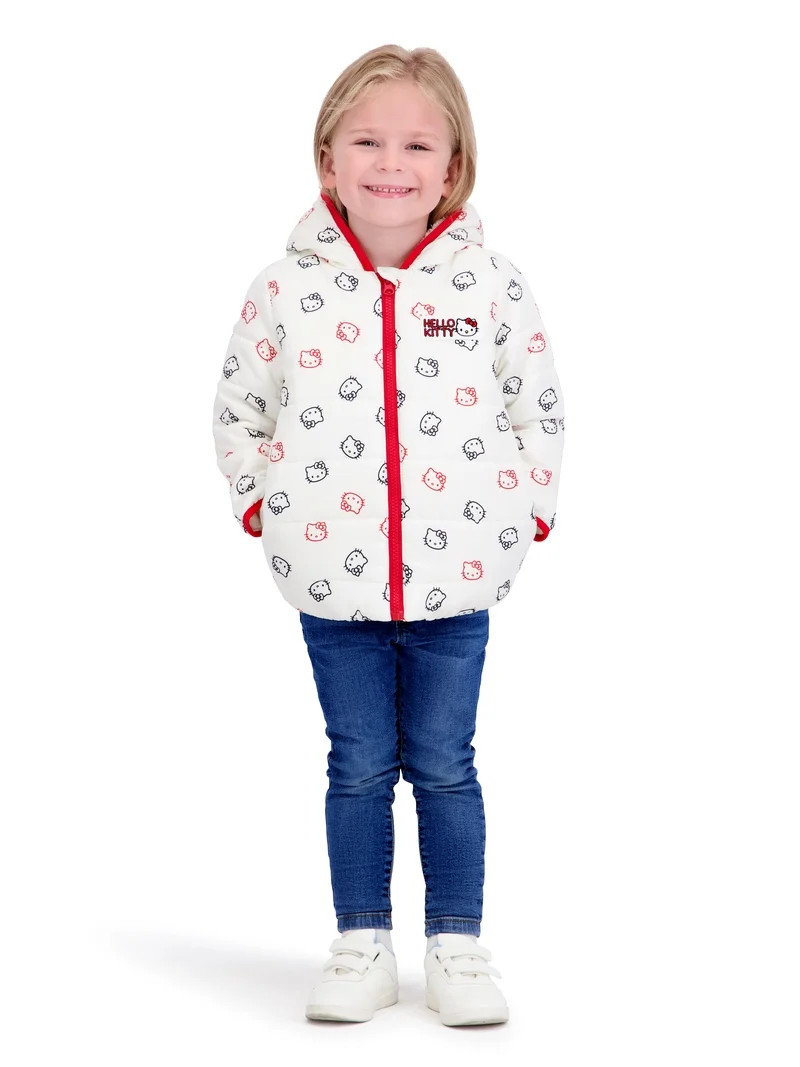 Character Toddler Girl Puffer Jacket, Sizes 12M-5T | Walmart (US)