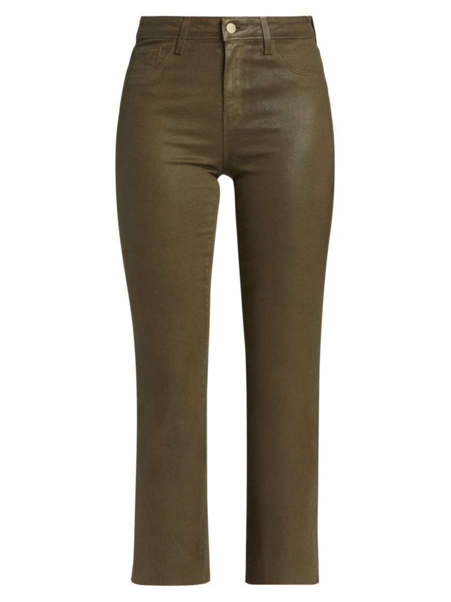 Kendra Coated Crop Jeans | Saks Fifth Avenue