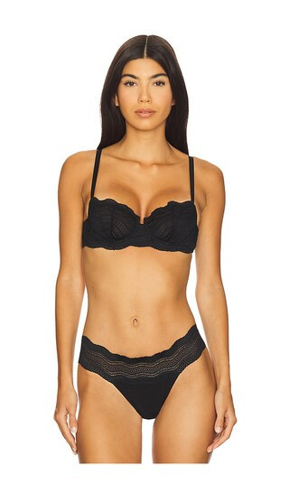 Cosabella Dolce Balconette Bra in Black. - size 32B | Revolve Clothing (Global)