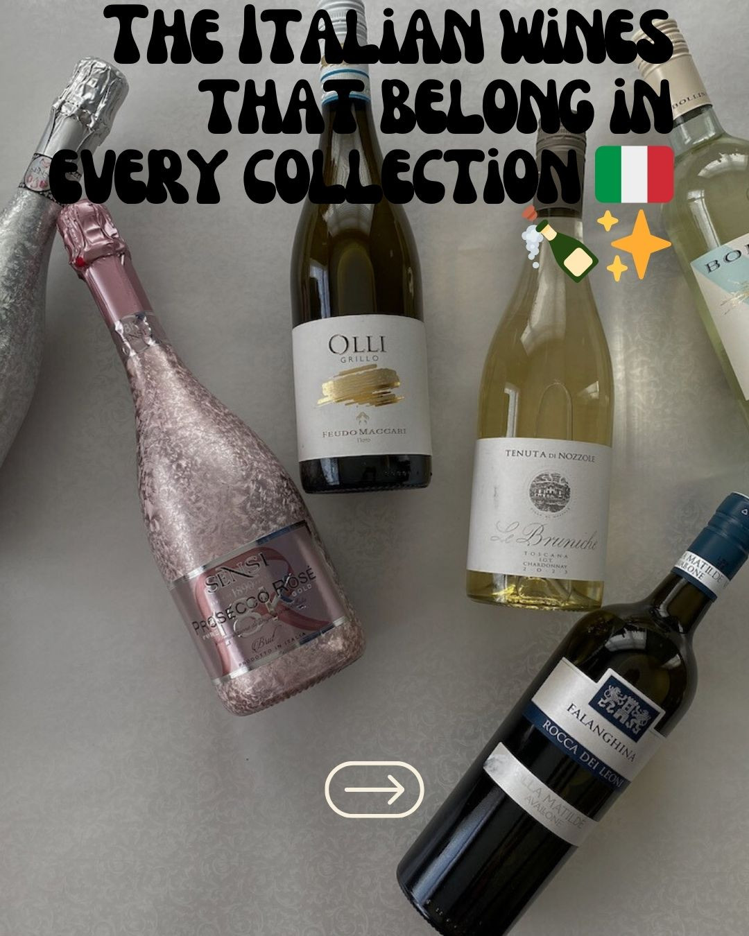  Italian wines that belong in every collection 🇮🇹🍾From sparkling Prosecco that rivals Champagne (at half the price!) to Sicily's aromatic Grillo that tastes like vacation in a glass, these bottles showcase why Italian wines are having a major moment. Which bottle is giving you main character energy? 💫   

 #LTKGiftGuide #LTKHoliday #LTKHome