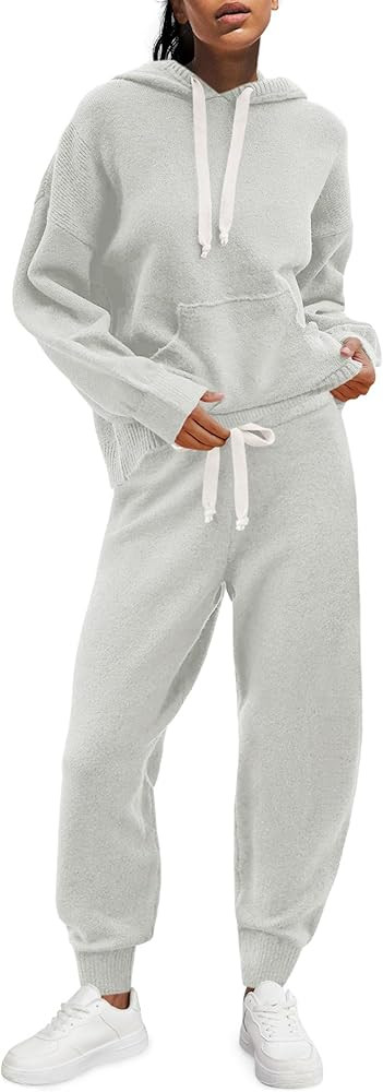 Panadila Womens Fuzzy Lounge Set 2 Piece Outifts Oversized Fleece Pajama Set Long Sleeve Hoodie a... | Amazon (US)