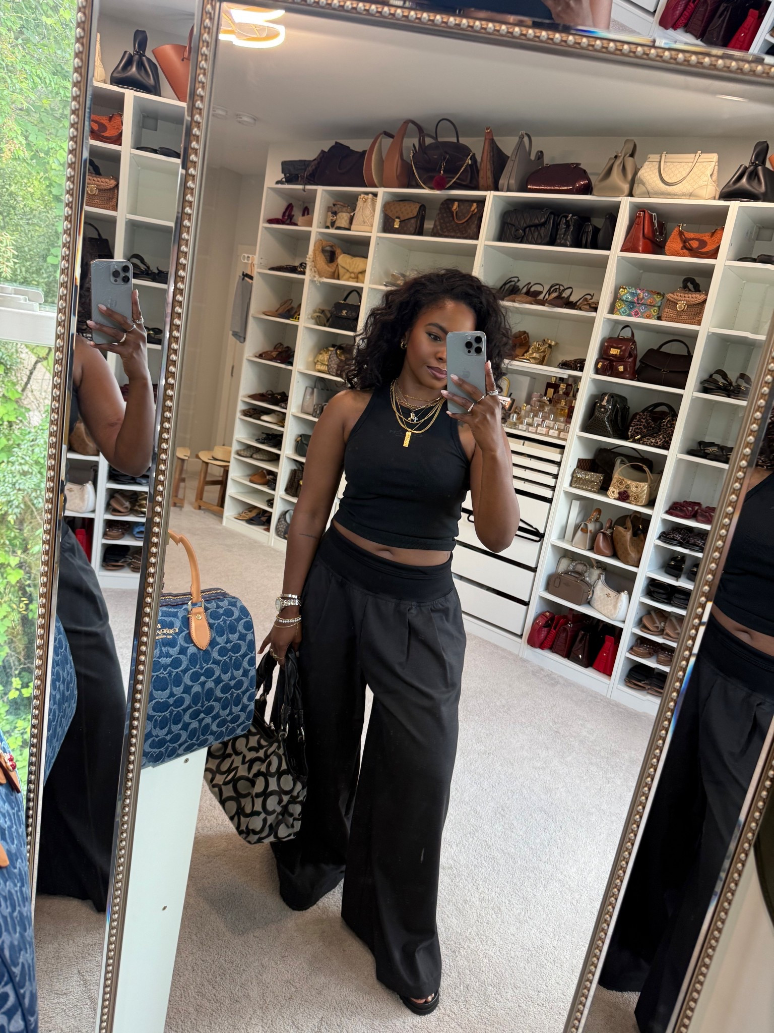 all black fit! 
Top: M
Bottoms: from Bershka via ASOS and sold completely out but linking something similar 


#LTKMidsize #LTKFindsUnder100