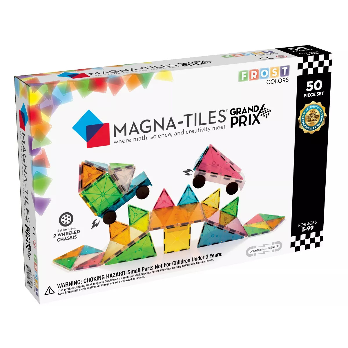 MAGNA-TILES Frost 50pc Grand Prix Set | Target