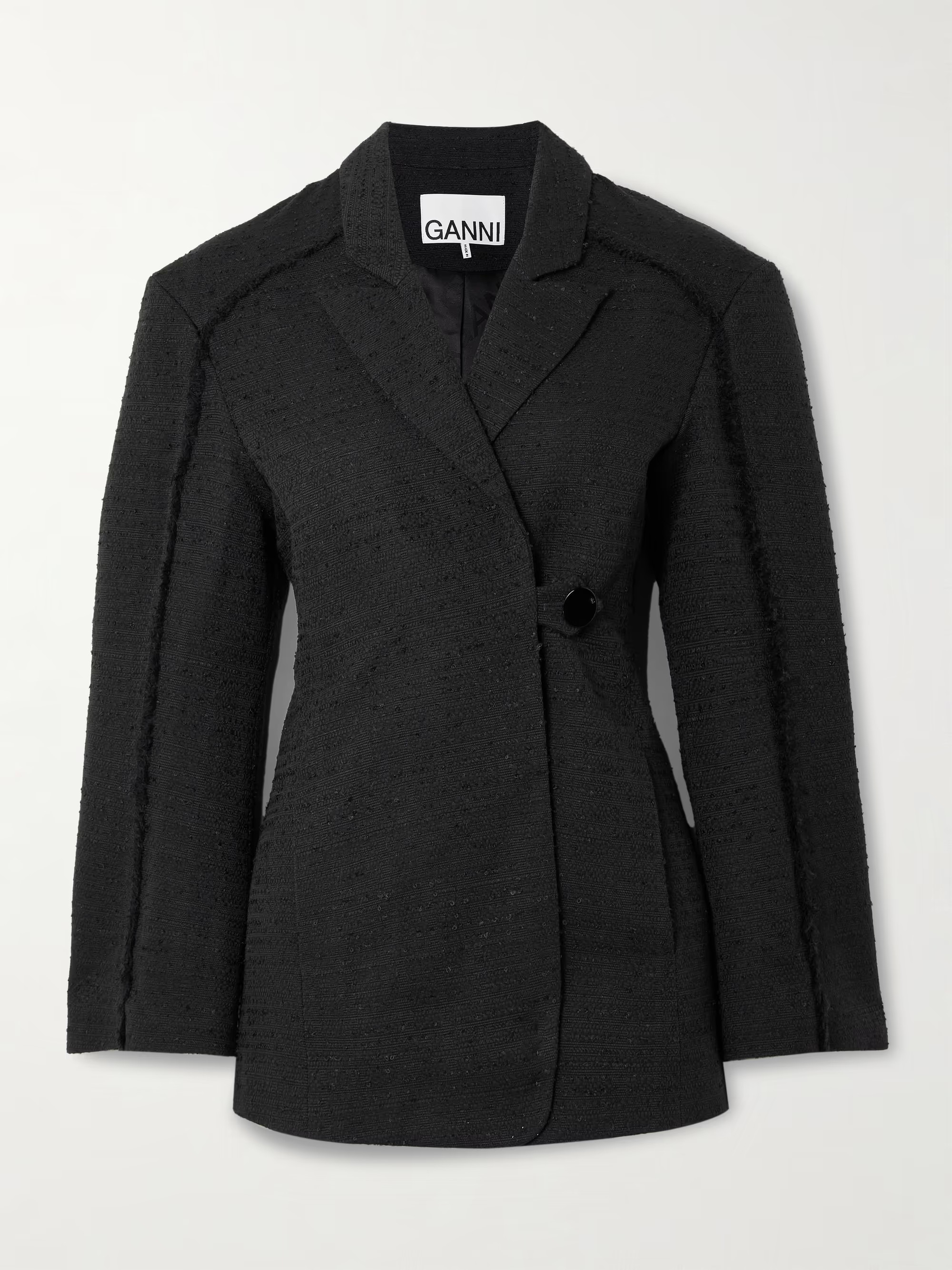 Frayed cotton-blend bouclé blazer | NET-A-PORTER (UK & EU)
