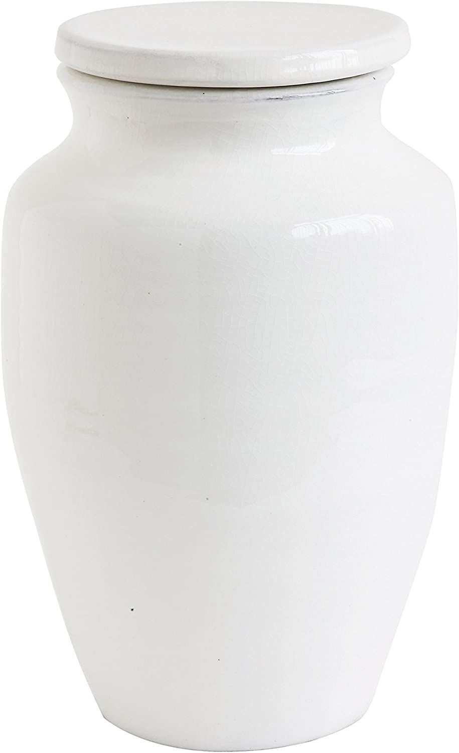 Amazon.com: Creative Co-Op Medium Round White Terracotta Cachepot, 12 Inch : Home & Kitchen | Amazon (US)