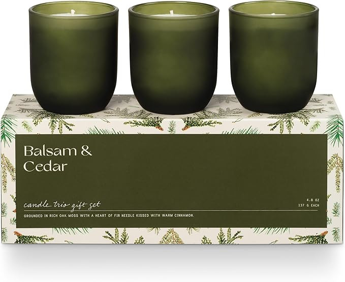 ILLUME Candle Trio Gift Set, Balsam & Cedar | Amazon (US)