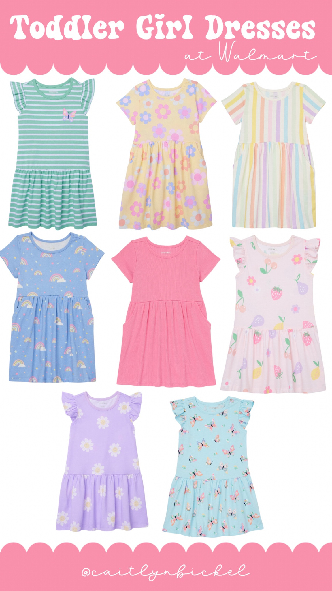 The cutest toddler girl dresses at Walmart. Only $5.98 and would be perfect for play or dressed up. So many cute colors and prints!

#LTKSeasonal #LTKsalealert #LTKkids