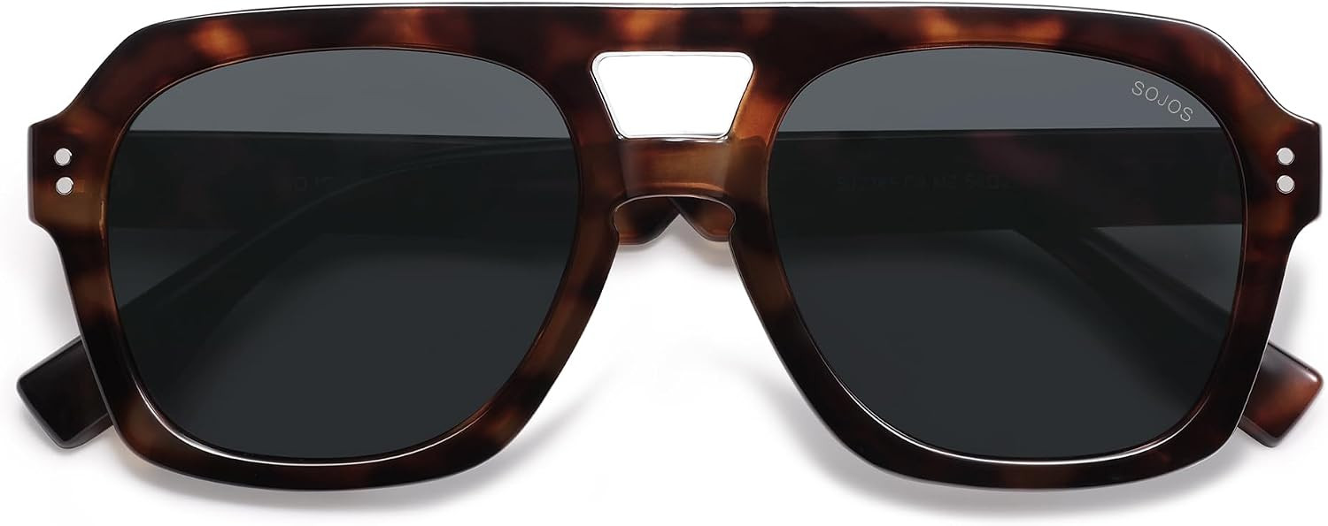 SOJOS Retro Polarized Aviator Sunglasses Womens Mens SJ2385 | Amazon (US)