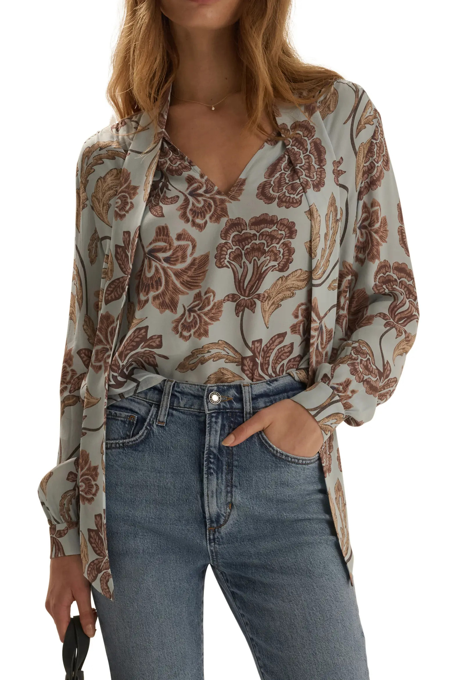 Favorite Daughter The Simone Tie Neck Top (Women) | Nordstrom | Nordstrom
