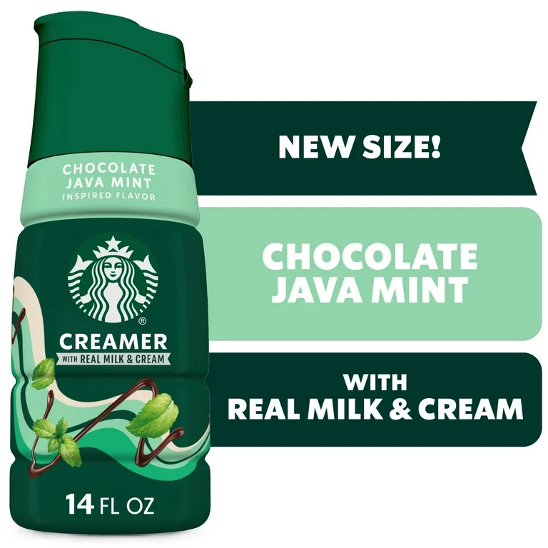Starbucks Chocolate Java Mint Flavored Coffee Creamer, Liquid Creamer, Dairy Creamer 14 fl oz | Walmart (US)