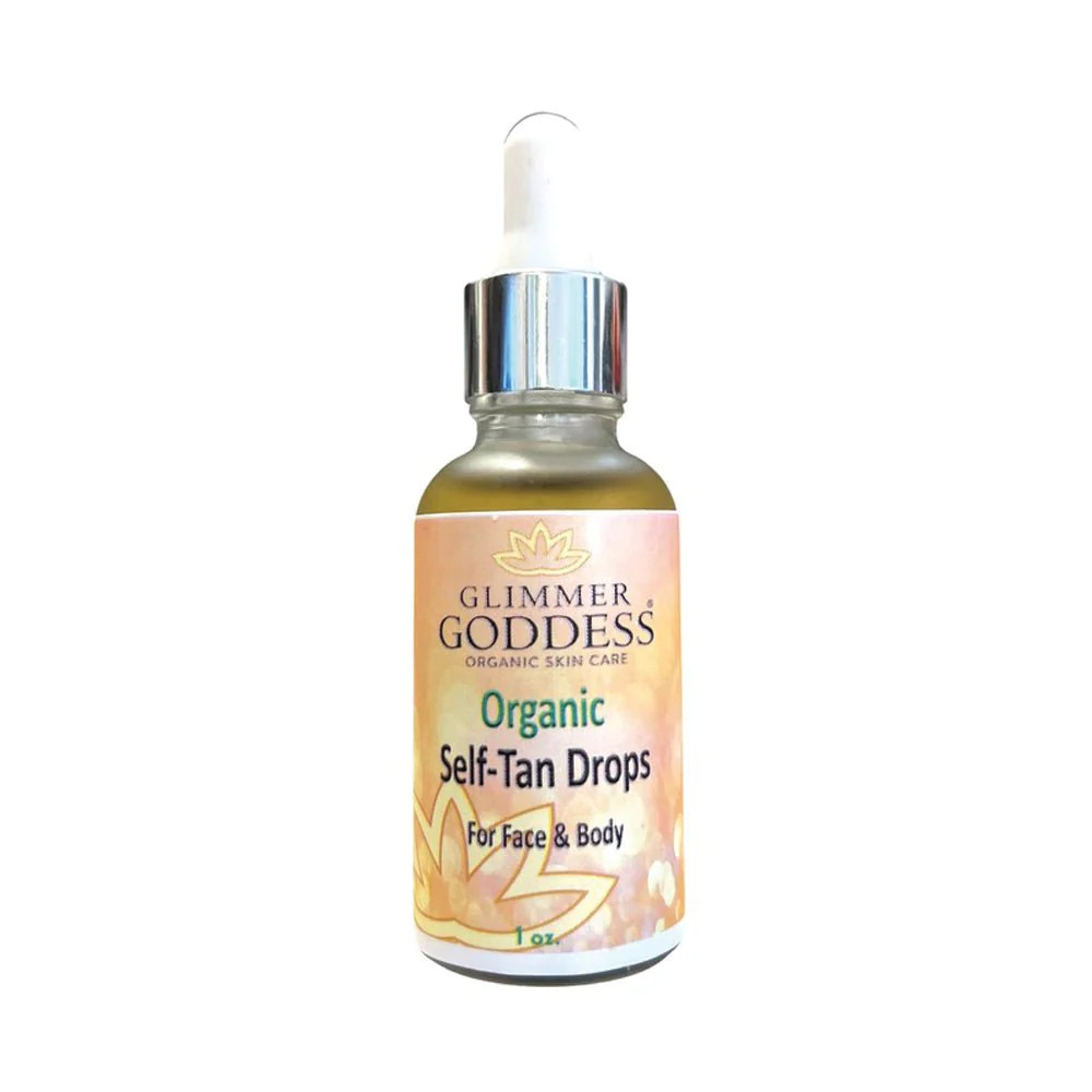 Organic Self Tan Drops for Face & Body 1 oz. | Glimmer Goddess