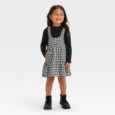 Toddler Girls' Plaid Skirtall Set - Cat & Jack™ Red | Target