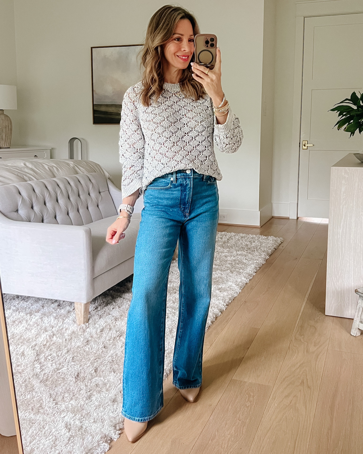 this knit sweater is so pretty, the color and lightweight makes it perfect for winter into spring 

Sweater Fit: I’m wearing an XXS

Jeans Fit: I’m wearing a 0P

#LTKgrwm #LTKPetite #LTKOver40