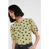 Womens Printed Collared Top | Warehouse UK & IE