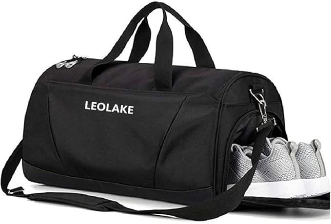 Sports Gym Bag with Wet Pocket & Shoes Compartment for Women & Men | Amazon (US)