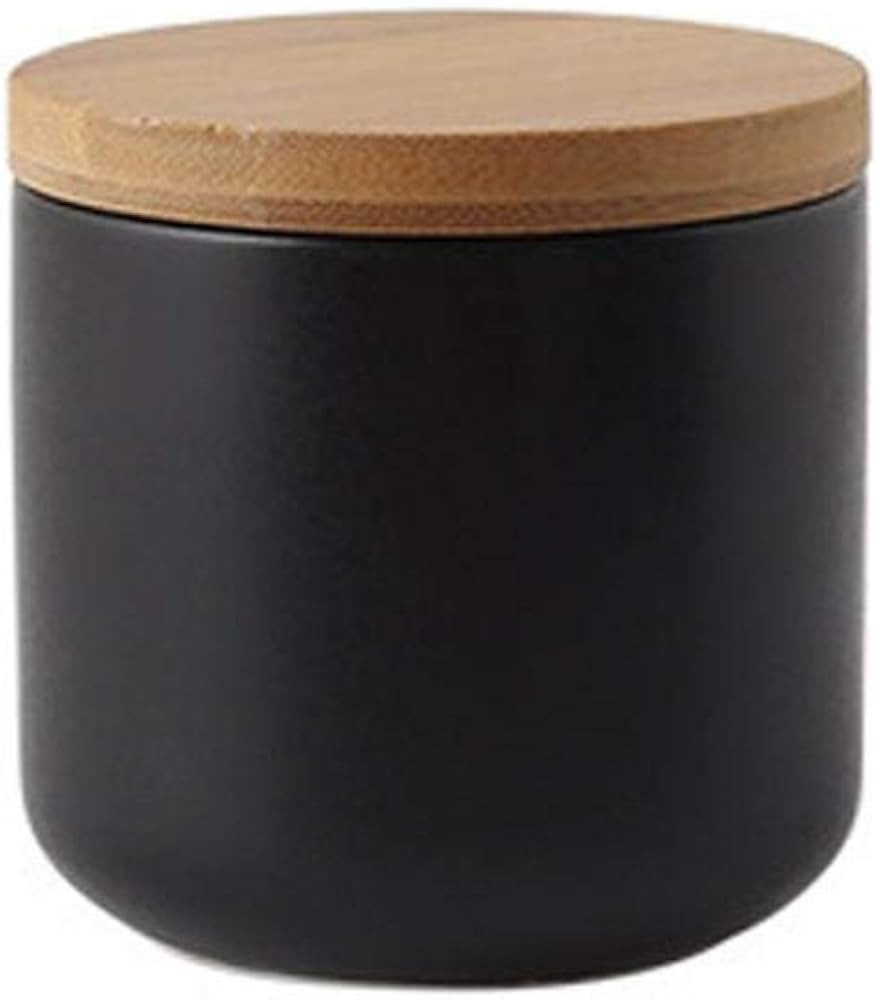 YYW Ceramics Food Storage Jar Canister with Airtight Seal Bamboo Lid, Simple Style Kitchen Canist... | Amazon (US)