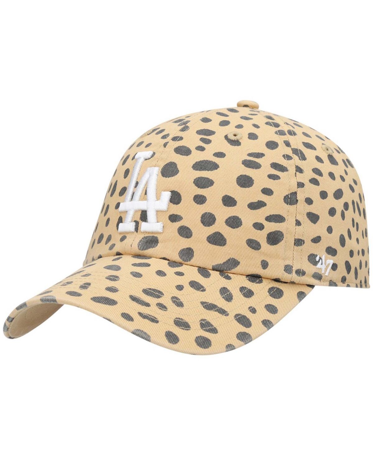 Women's Tan Los Angeles Dodgers Cheetah Clean Up Adjustable Hat | Macys (US)