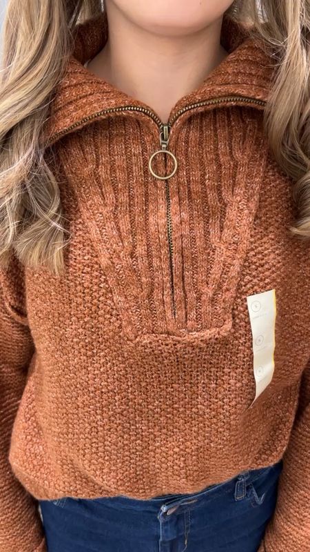 Cute sweaters / blouses from Target! 
Rust sweater on sale for $21 

#LTKstyletip #LTKsalealert #LTKunder50