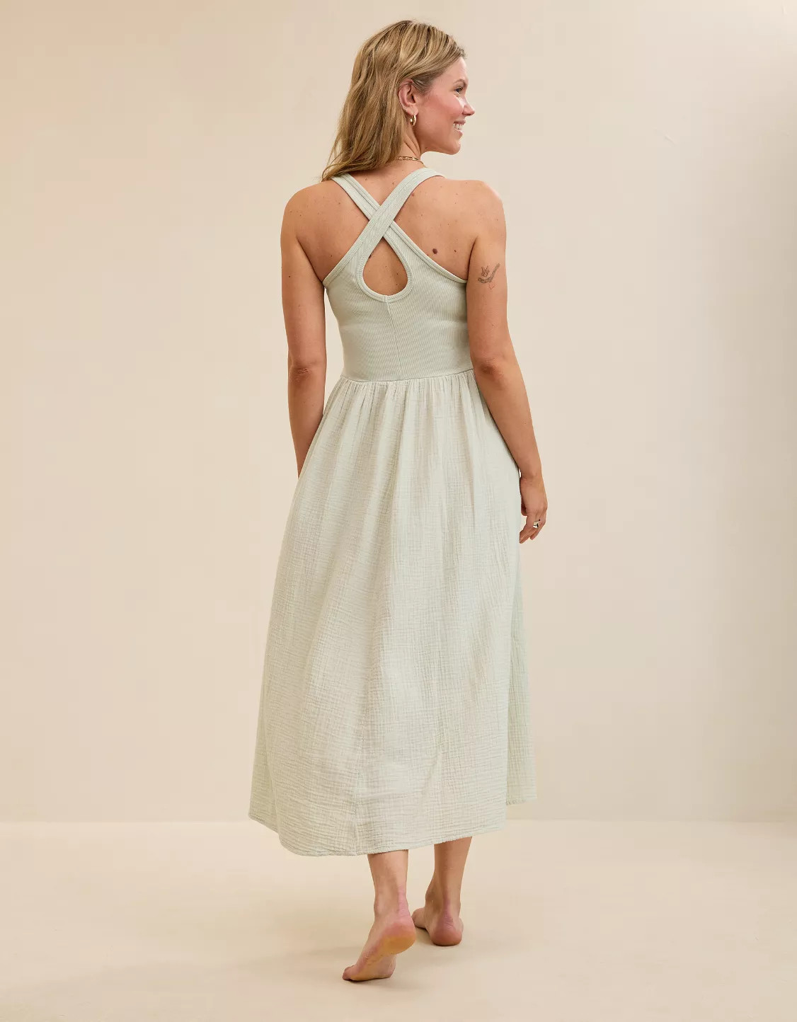 Aerie At The Barre Cross Back Dress | Aerie