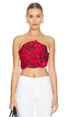 Randie Floral Crop Top
                    
                    Alice + Olivia | Revolve Clothing (Global)