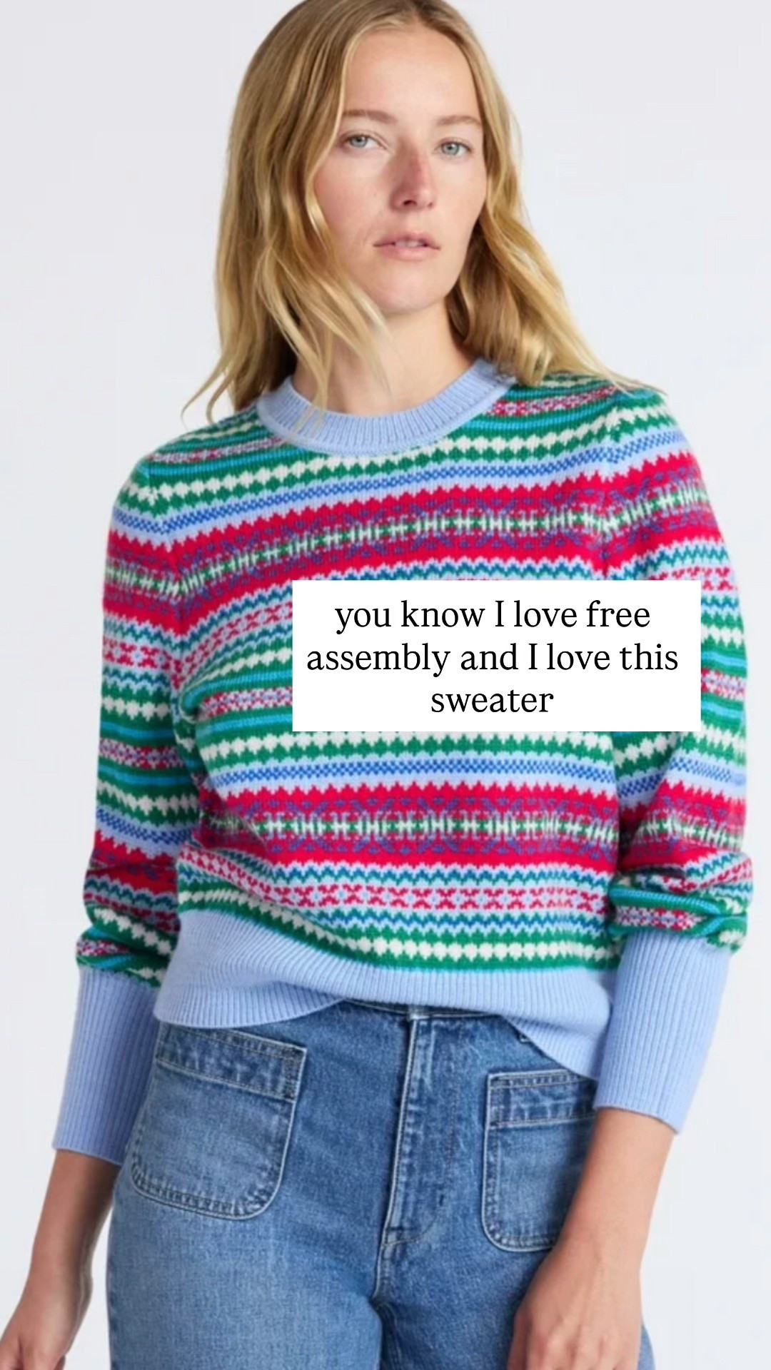 You know I love free assembly and I love this sweater 

#LTKSaleAlert #LTKGiftGuide #LTKHoliday