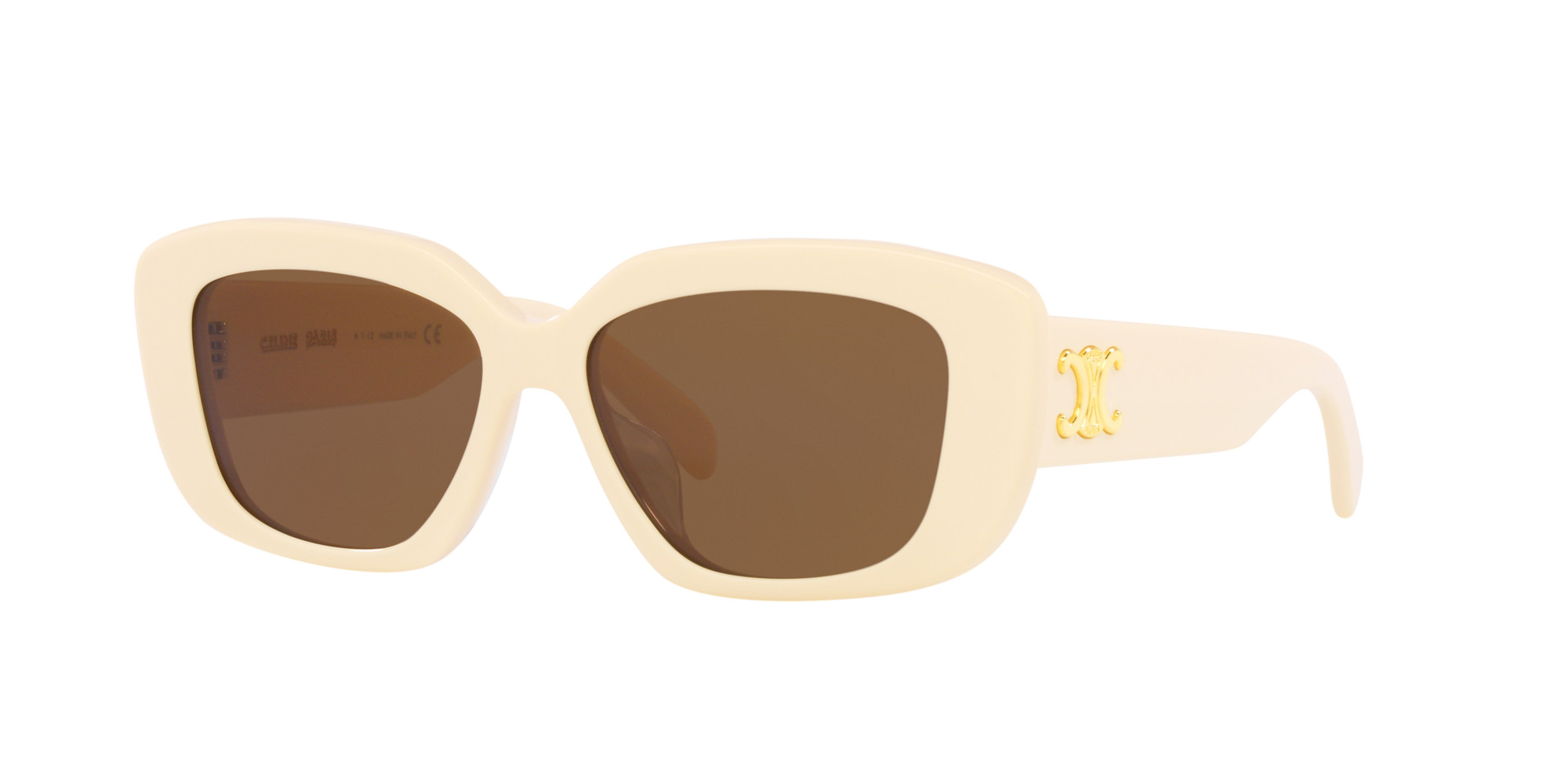 Celine Woman Sunglass CL40216U - Frame color: Ivory, Lens color: Brown | Sunglass Hut EU