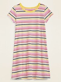 Rib-Knit Swing Dress for Girls | Old Navy (US)