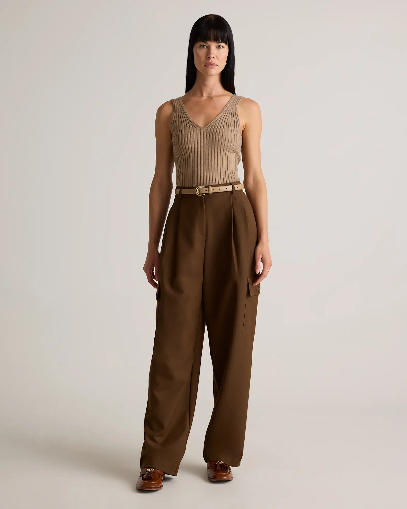 Sofia European Leather Skinny Belt | Quince