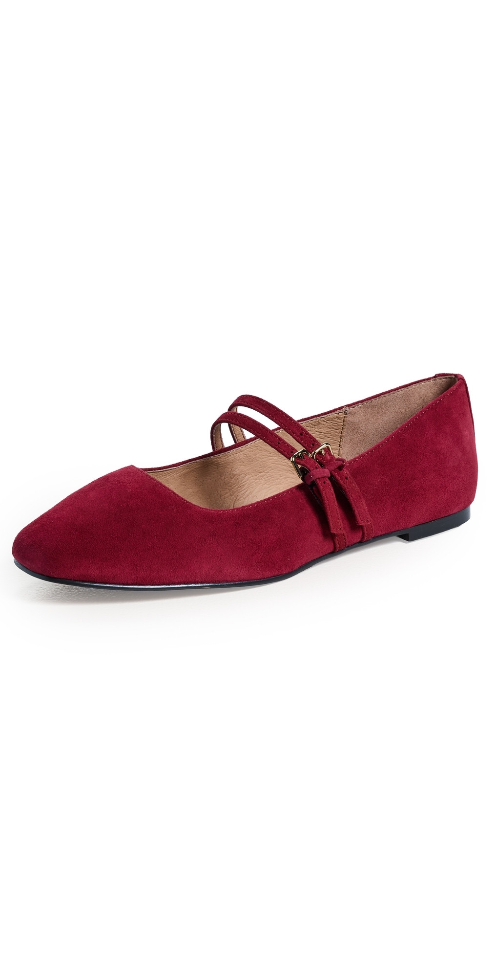 Madewell Greta Two Strap Flats Wild Cranberry 8 | Shopbop