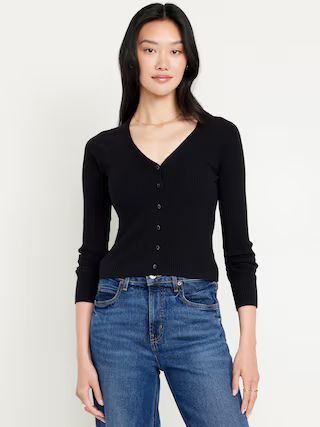 SoSoft Lite Ribbed Crop Cardigan | Old Navy (US)