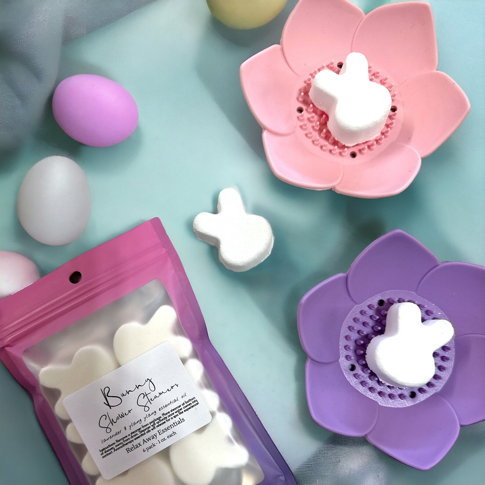 Bunny Shower Steamers Choose Pack Essential Oils 6 Pack Spa Gift Easter Basket Gift Handmade Gift... | Etsy (US)