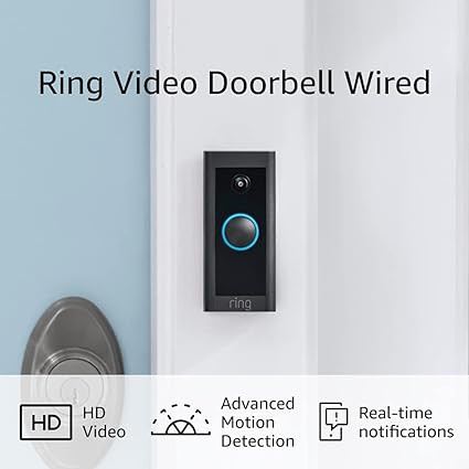 Ring Video Doorbell Wired – Convenient features in a compact design, pair with Ring Chime to he... | Amazon (US)