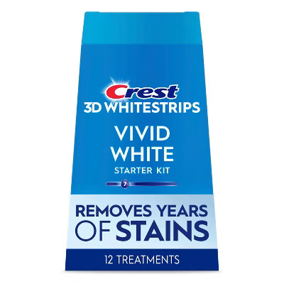 Crest 3D Whitestrips Vivid White Teeth Whitening Kit - 12 Treatments | Target