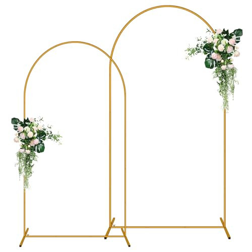 2 Pack Arch Backdrop Stand (7.2FT/6FT), Balloon Arch Stand, Metal Background Arch Stand, Backdrop Arch Frame, Wedding Arch for Backdrop | Amazon (US)
