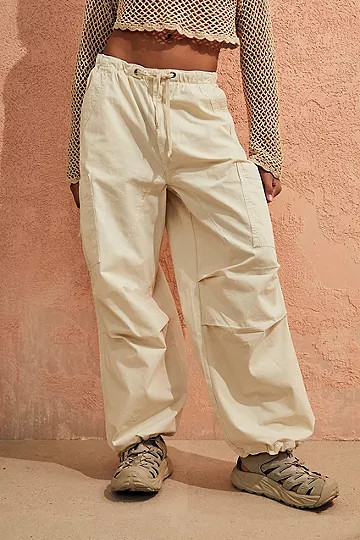 Jaded London Ecru Tech Cargo Pants | Urban Outfitters (EU)