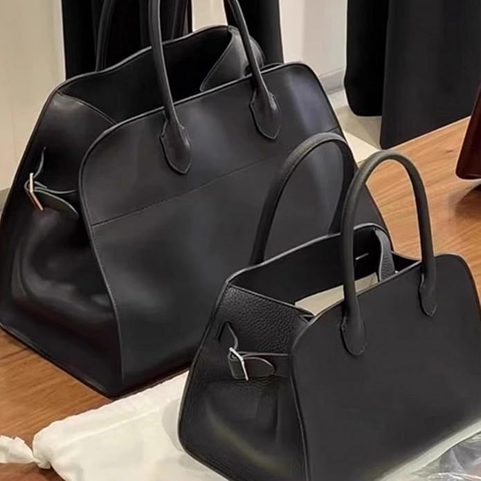 The Row Bag, The 2025 Leather Tote Bags for Women Retro Top-handle Bag Trendy Work Bag Luxury PU | Amazon (US)
