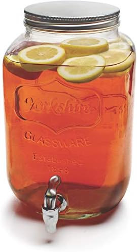 Circleware Sun Tea Mason Jar Glass Beverage Dispenser with Lid Entertainment Glassware for Water,... | Amazon (US)