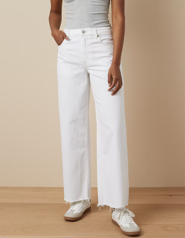 AE Strigid Super High-Waisted Baggy Wide-Leg Ankle Jean | American Eagle Outfitters (US & CA)
