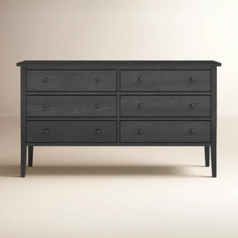 Bronwyn 60" W 6-Drawer Soft Close Double Dresser | Wayfair North America