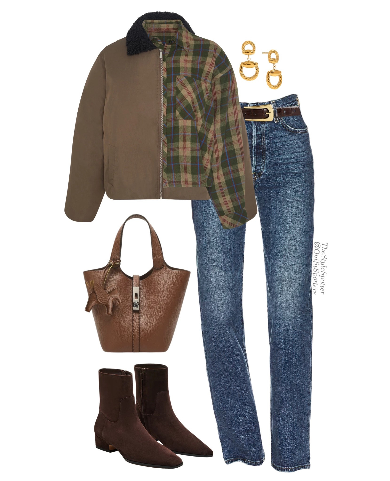 Fall & Winter Outfit Idea 🍁 ❄️ 
A fall or winter look is the perfect combination or classic staples layered for the swinging temperature. Includes soft hues and unique textures such as suede, cashmere, or denim. 
Shop this look👇🏼 🤎 


#LTKHoliday #LTKootd #LTKSeasonal