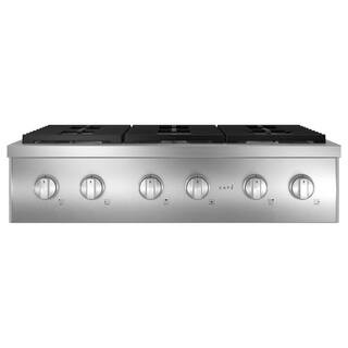 Cafe 36 in. Gas Cooktop in Stainless Steel with 6 Burners CGU366P2TS1 - The Home Depot | The Home Depot