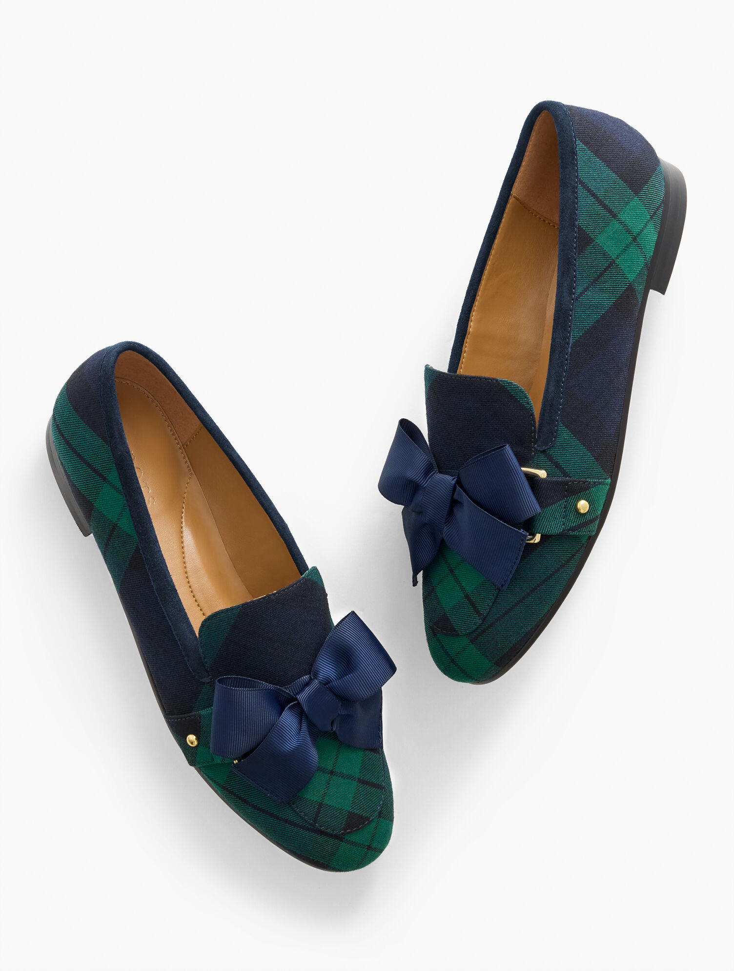 Katelyn Bow Loafers - Snowfall Plaid | Talbots