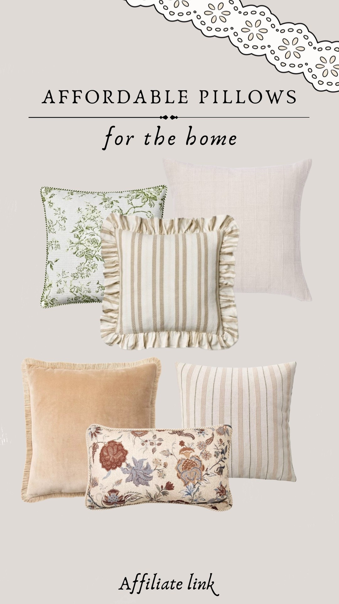 Affordable throw pillows for the home from Target!

Classic, living room, fringe, floral, cute, sitting room, sofa, pillow combo, pillow styling

#LTKHome