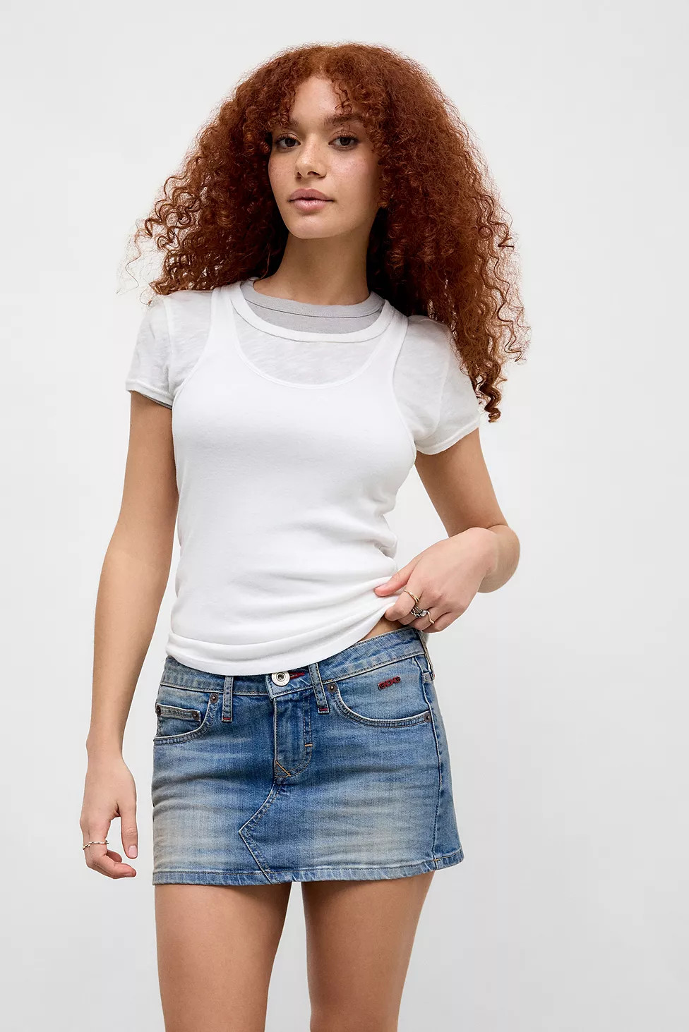 BDG Mid Blue Ultimate Denim Mini Skirt | Urban Outfitters UK