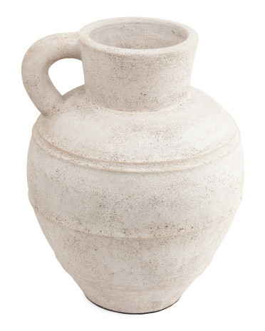 22in Terracotta Jug Vase With Handle | TJ Maxx