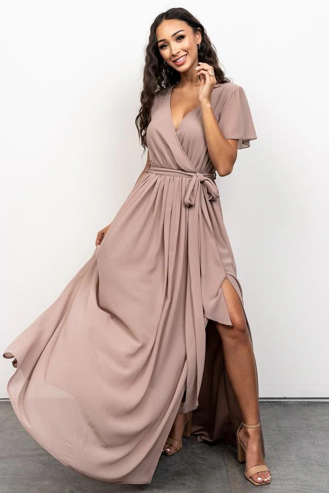 Kristina Maxi Dress | Taupe | Baltic Born