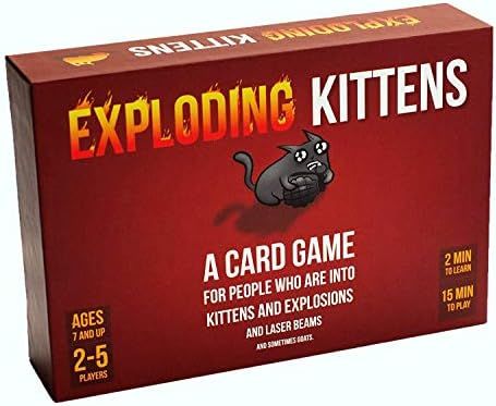 Exploding Kittens Card Game - Family-Friendly Party Games - Card Games For Adults, Teens & Kids | Amazon (US)
