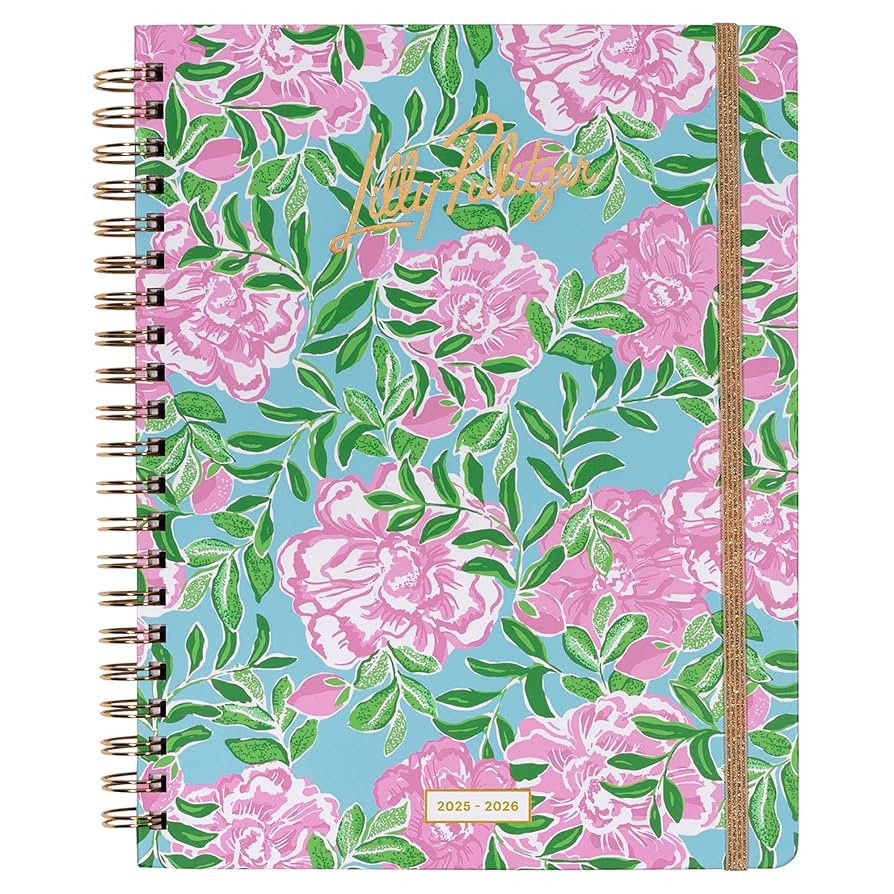 Lilly Pulitzer Jumbo Daily Planner August 2025 - December 2026, Weekly and Monthly Agenda with St... | Amazon (US)